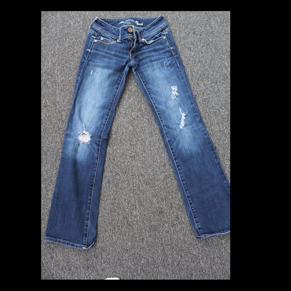 2 pairs of American eagle jeans size 0